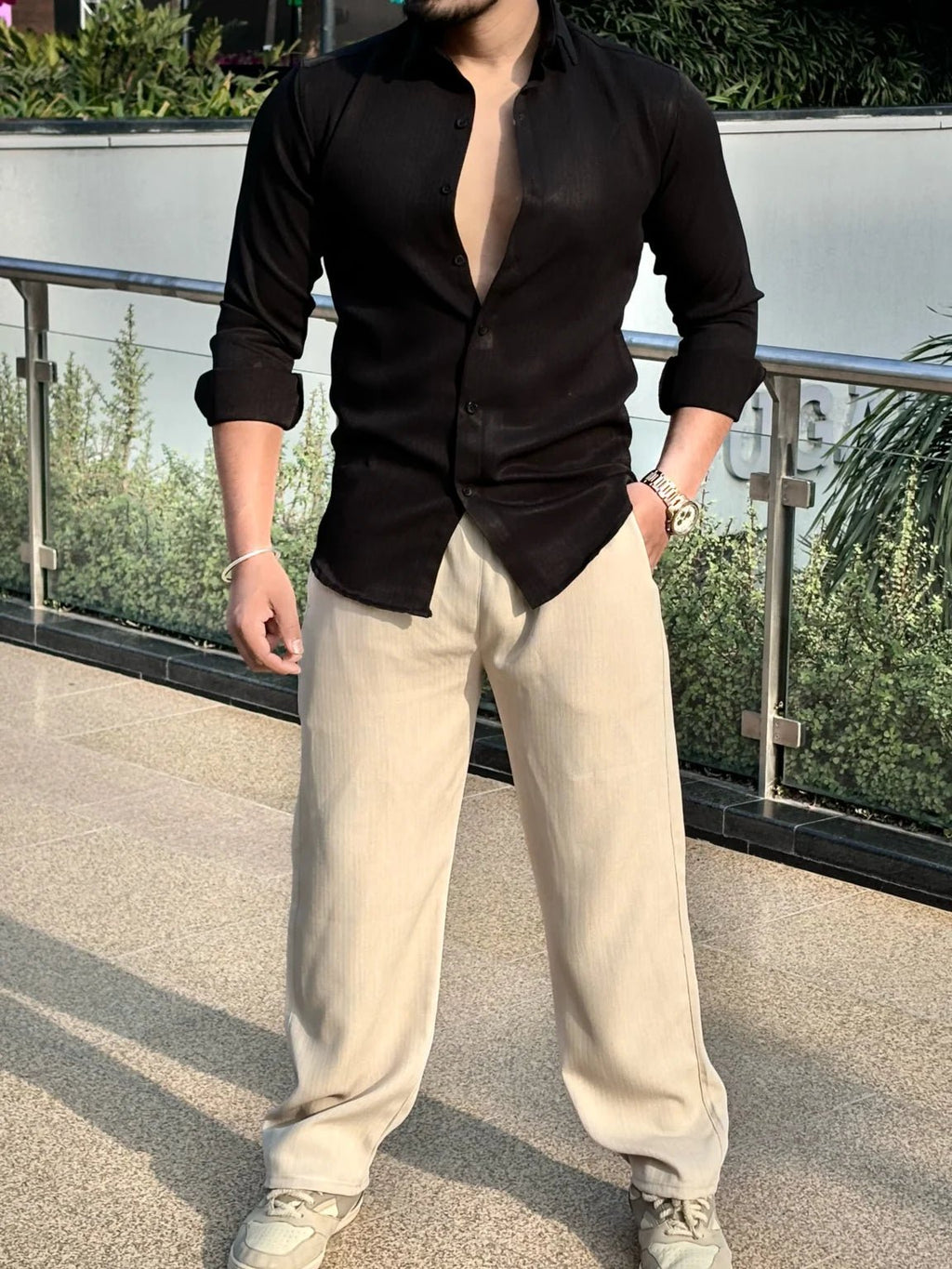 Linen Pants Relaxed Fit - Beige - Under Attack