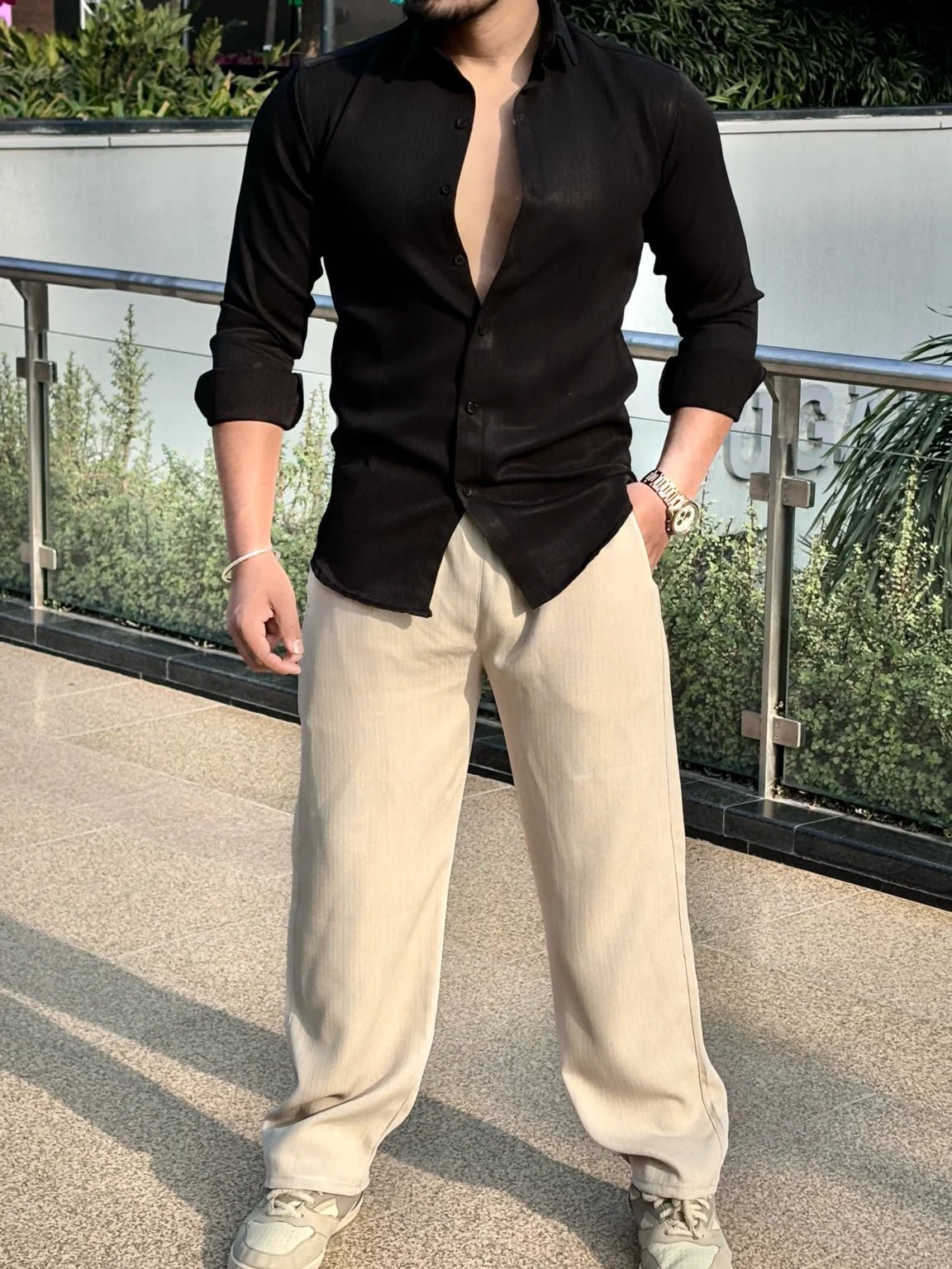 Linen Pants Relaxed Fit - Beige - Under Attack