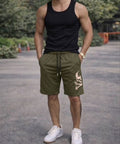 Mesh Graphic Gym Shorts - Olive - Under Attack