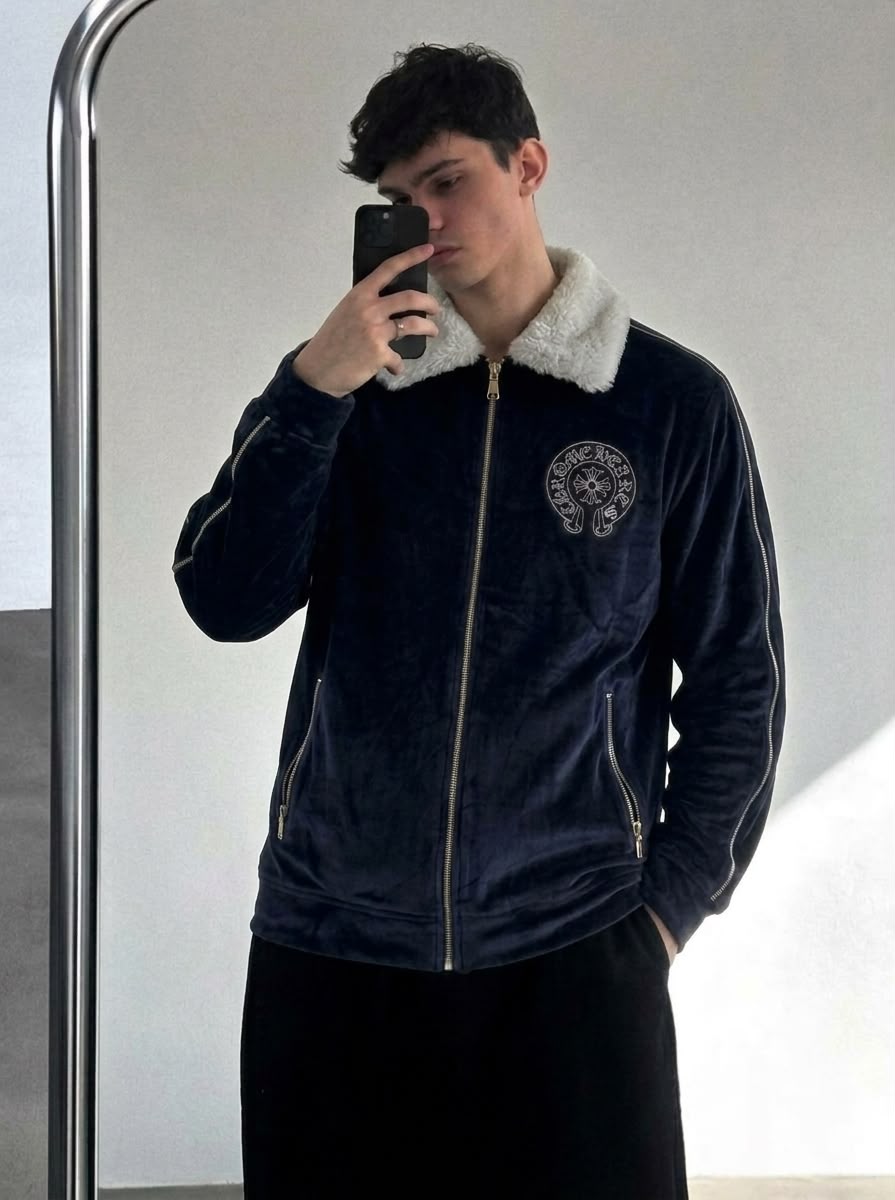 Midnight Crest Velvet Jacket - Under Attack
