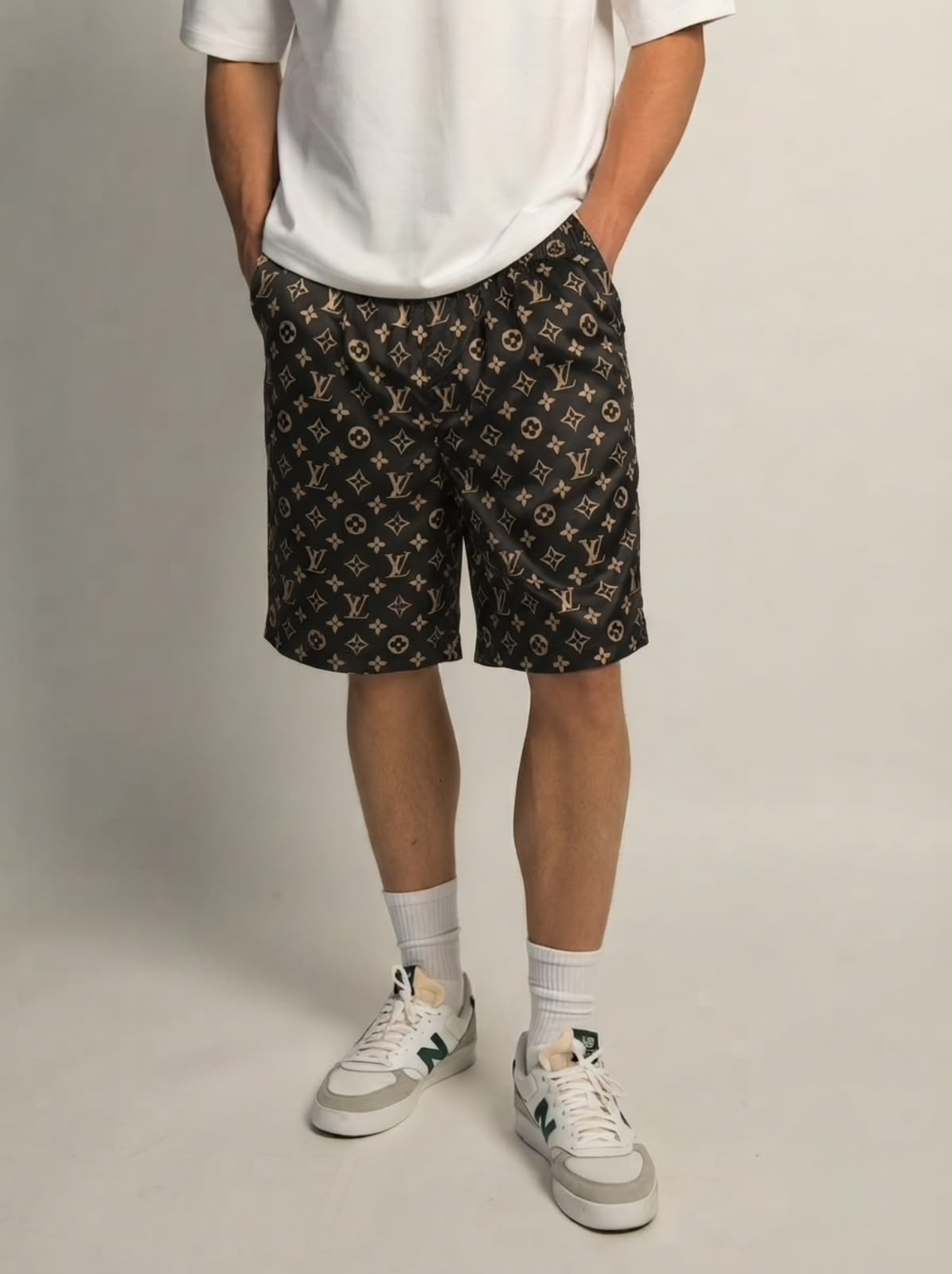 Monogram Relaxed Shorts - Under Attack