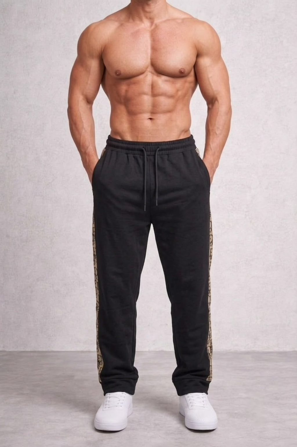 Monogram Side Taped Track Pants - Under Attack
