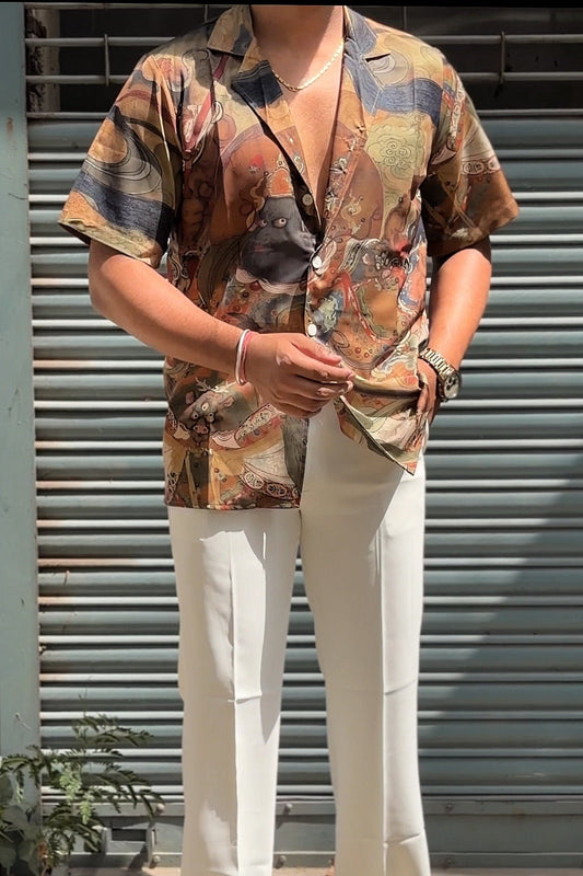 Mythic Patterned Resort Shirt - Under Attack
