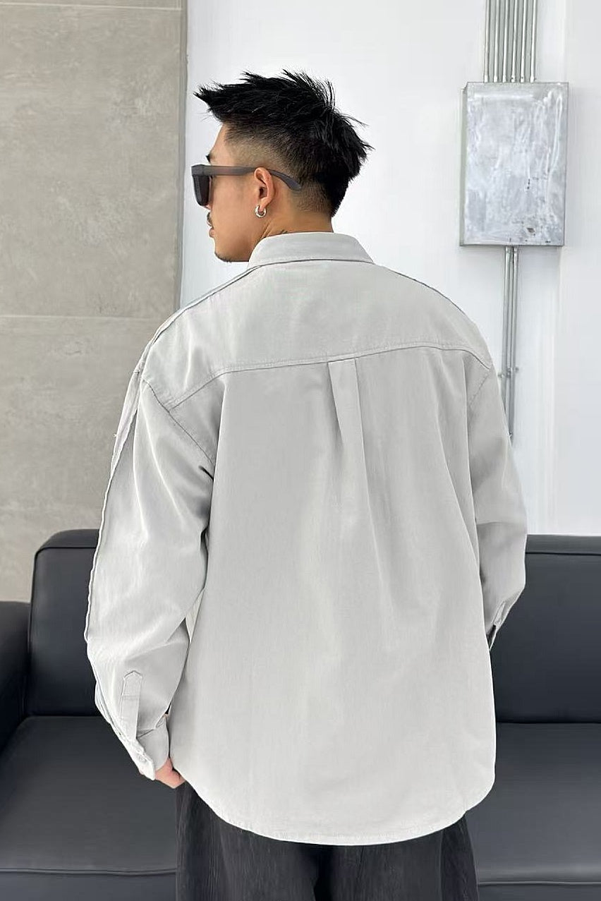 N 5 Fashion Shacket - Grey - Under Attack