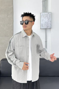 N 5 Fashion Shacket - Grey