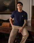 Navy Crew Neck T shirt - Under Attack
