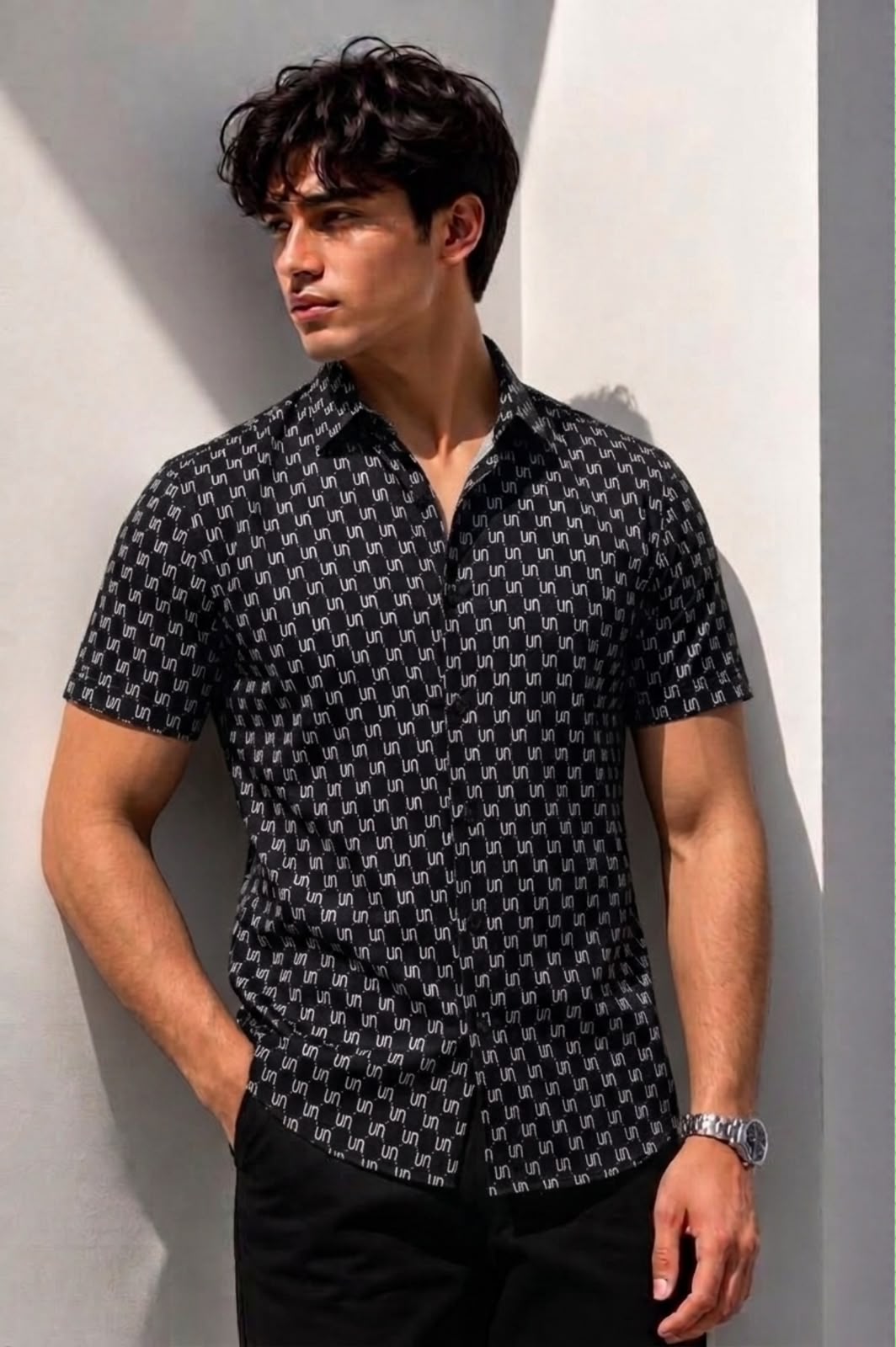 Noble Union Half Sleeves Shirt - Black - Under Attack
