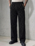 Ornamental Jacquard Wide Leg Trousers - Under Attack