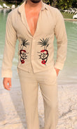 Phi Phi Linen Textured Coord set - BEIGE - Under Attack