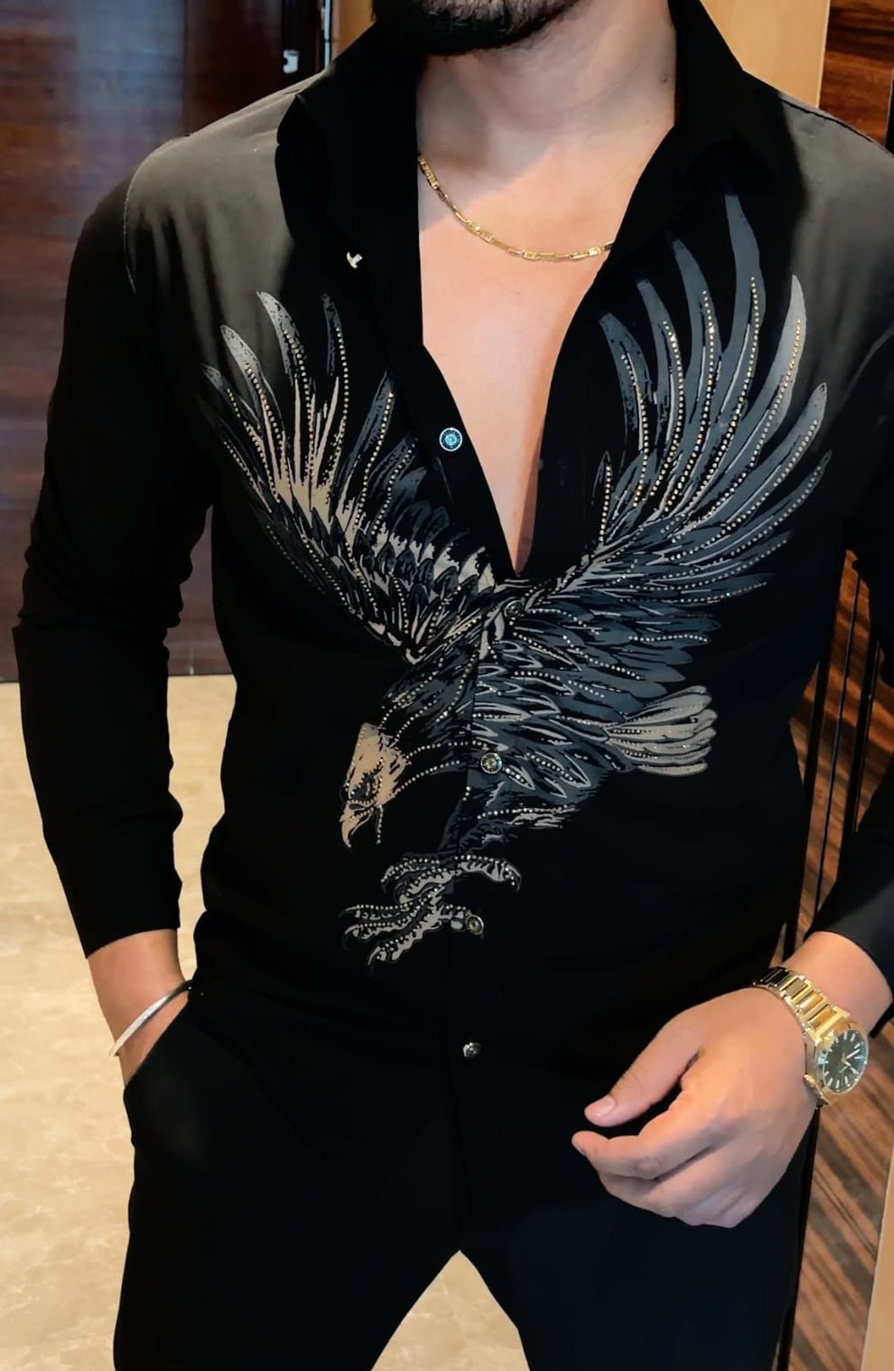 Phoenix Japanese Shirt - Black - Under Attack