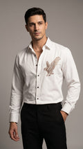 PIGEON JAPANESE SHIRT - WHITE - Under Attack