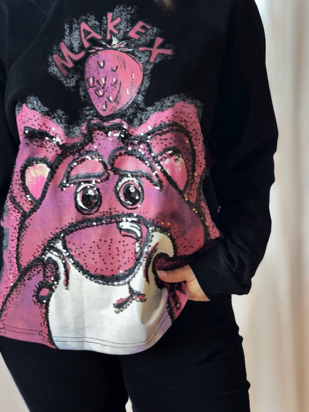 Pink Panther Sweatshirt - Black - Under Attack