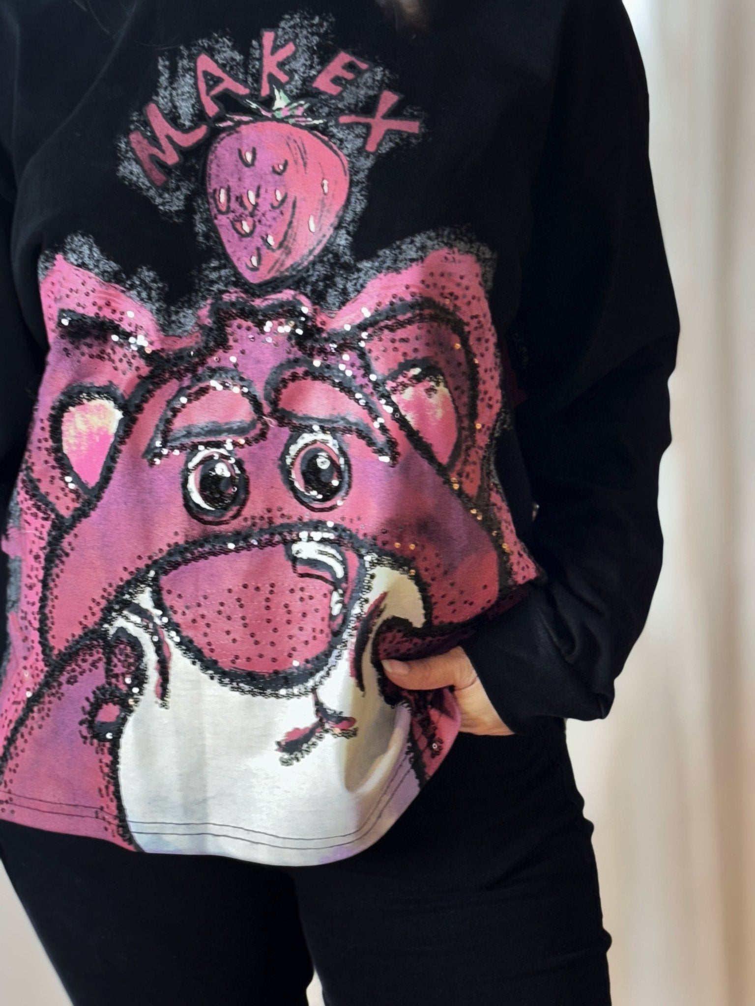 Pink Panther Sweatshirt - Black - Under Attack