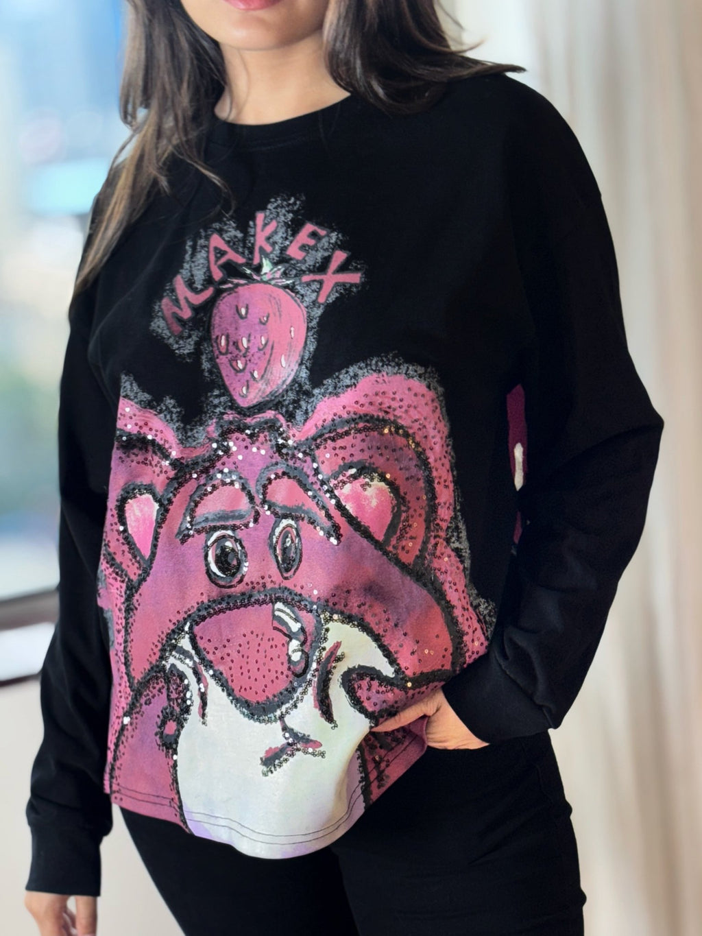 Pink Panther Sweatshirt - Black - Under Attack