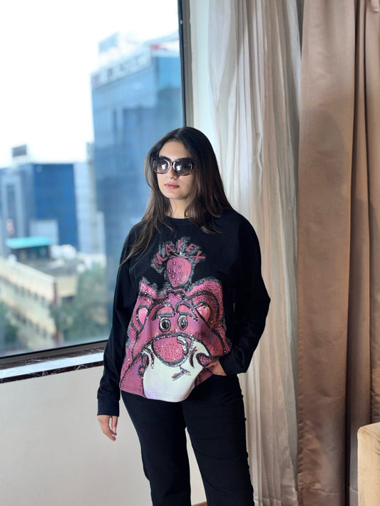 Pink Panther Sweatshirt - Black - Under Attack