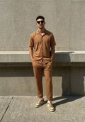 Prestige Monogram Coord Set - Caramel Brown - Under Attack