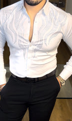 Radiant Wrinkle Free Lycra Shirt - White - Under Attack