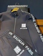 REBEL DARK GREY STRIP PREMIUM SIDE STRIP TRACKSUIT - Under Attack