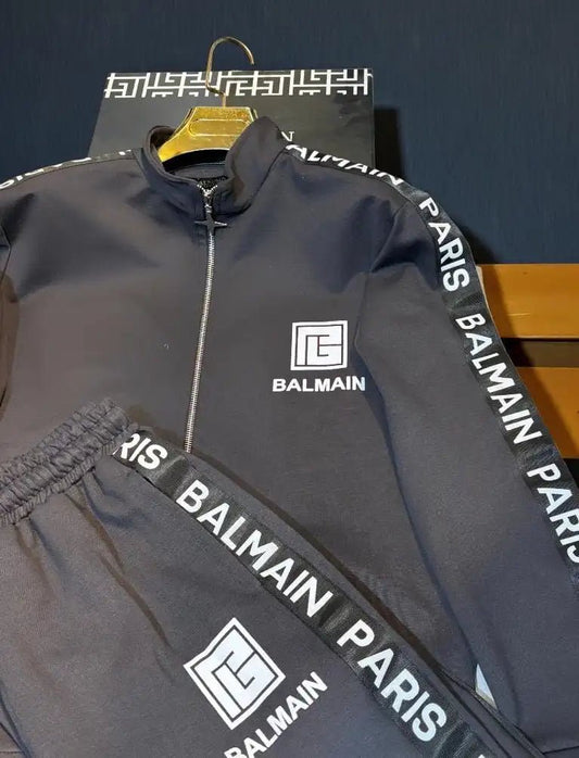 REBEL DARK GREY STRIP PREMIUM SIDE STRIP TRACKSUIT - Under Attack
