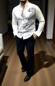 THE ALPHA LEOPARD SHIRT - WHITE