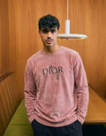 Rose Signature Velvet Sweatshirt - Pink - Under Attack