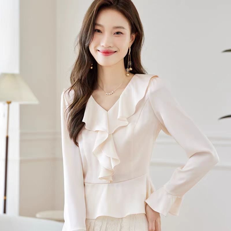 Ruffle Draped Top - WHITE - Under Attack