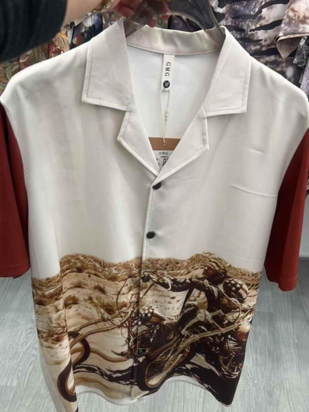Sandstorm Patterned Resort Shirt - Under Attack