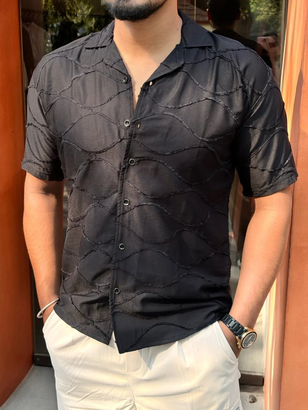 Saudi Embroidered Infinity Shirt - BLACK - Under Attack