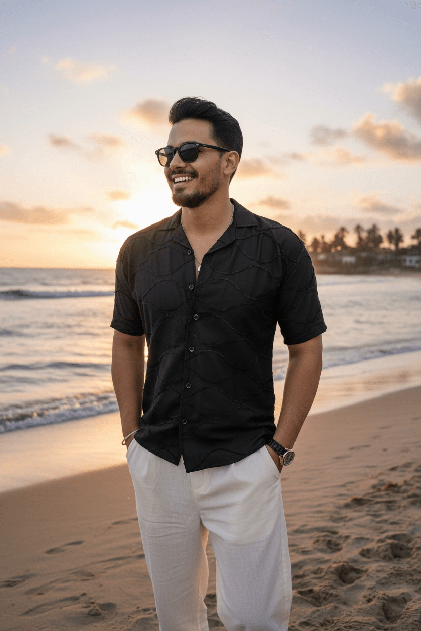 Saudi Embroidered Infinity Shirt - BLACK - Under Attack