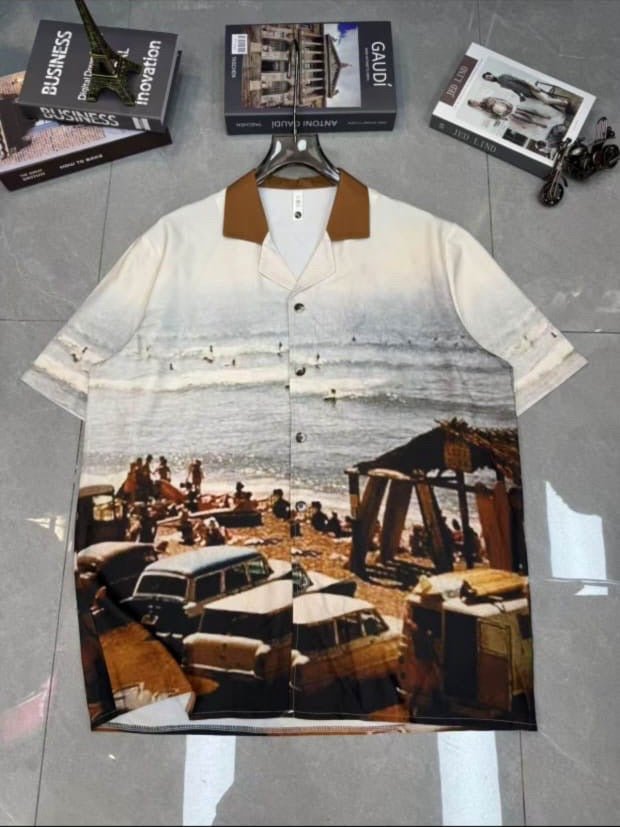 Seaside Patterned Resort Shirt - Under Attack