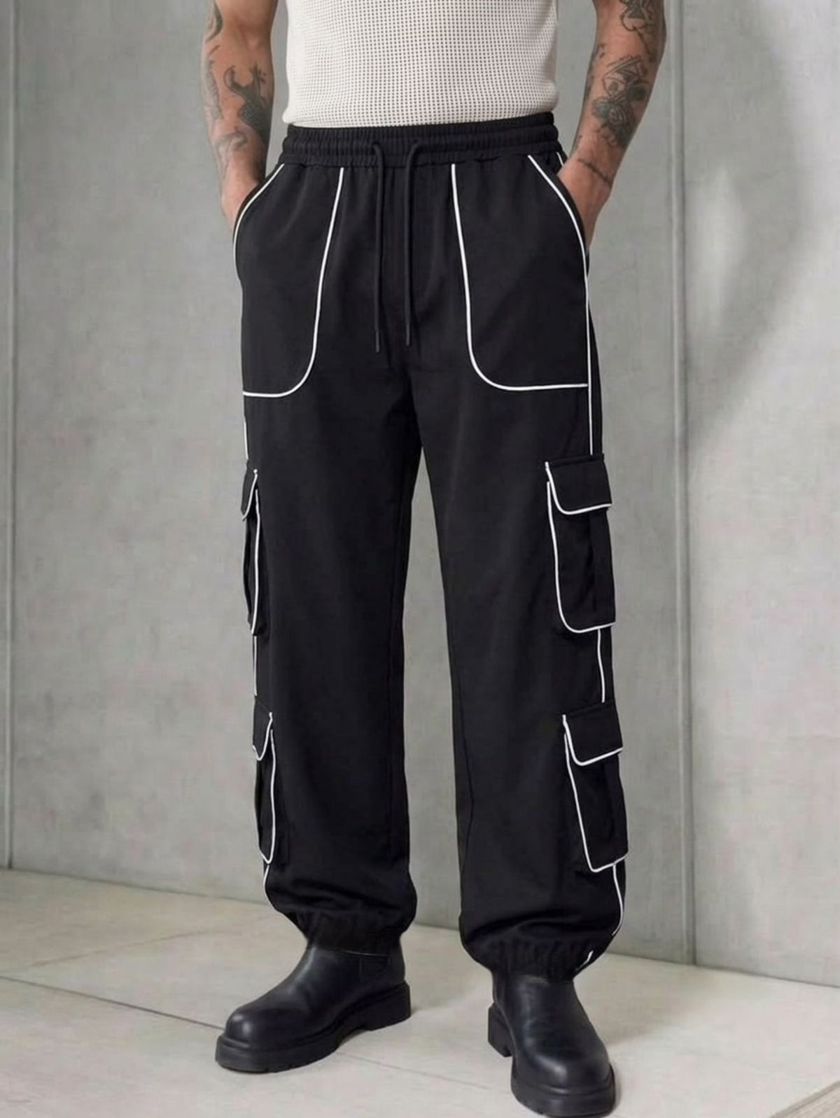 Shadow Tactical Multi Pocket Cargo - Black - Under Attack