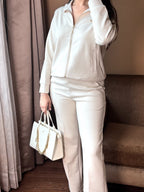 She Said Studded Tracksuit In Beige - Under Attack