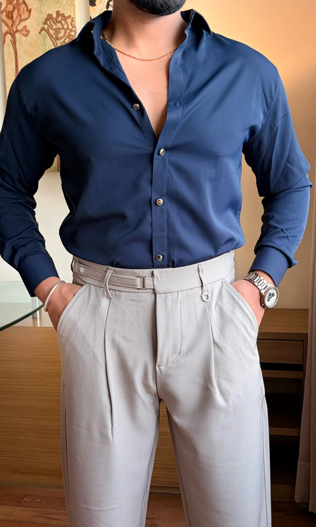 Signature Formal Gurkha Pants - BEIGE - Under Attack