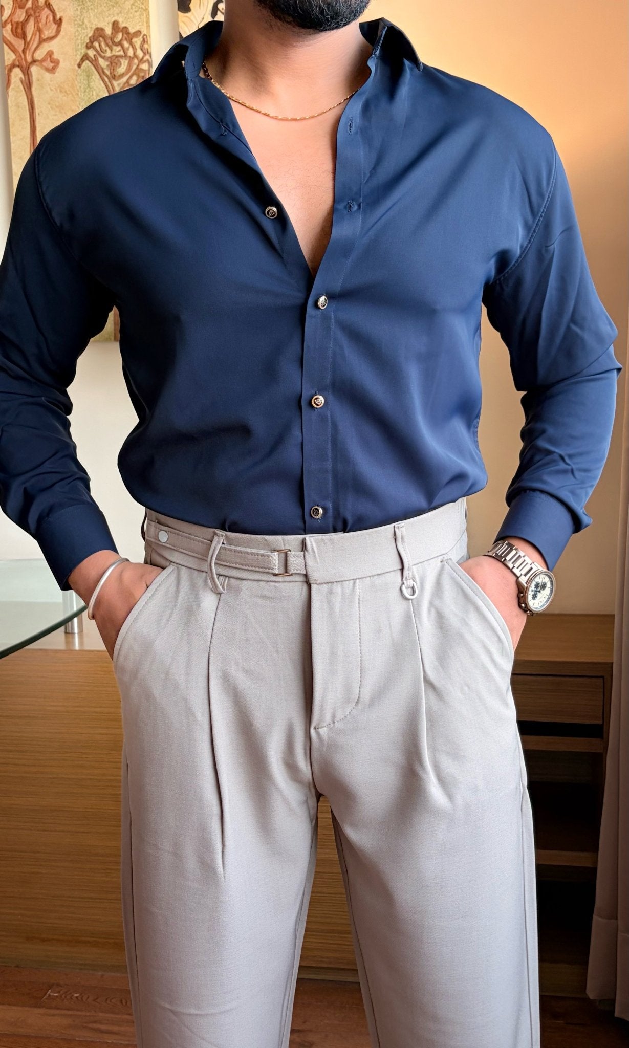 Signature Formal Gurkha Pants - BEIGE - Under Attack