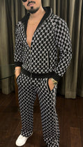 Signature Printed Premium Tracksuit - Black - Under Attack