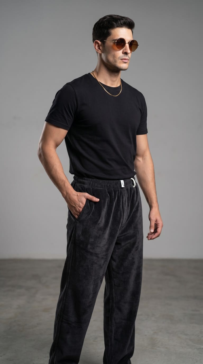 SOLID VELVET LOWER - BLACK - Under Attack
