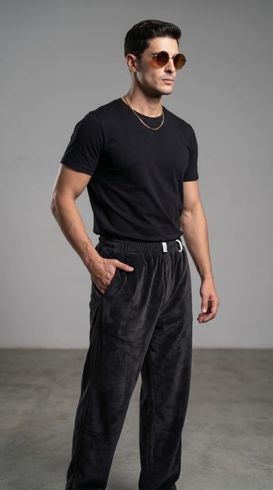 SOLID VELVET LOWER - BLACK - Under Attack