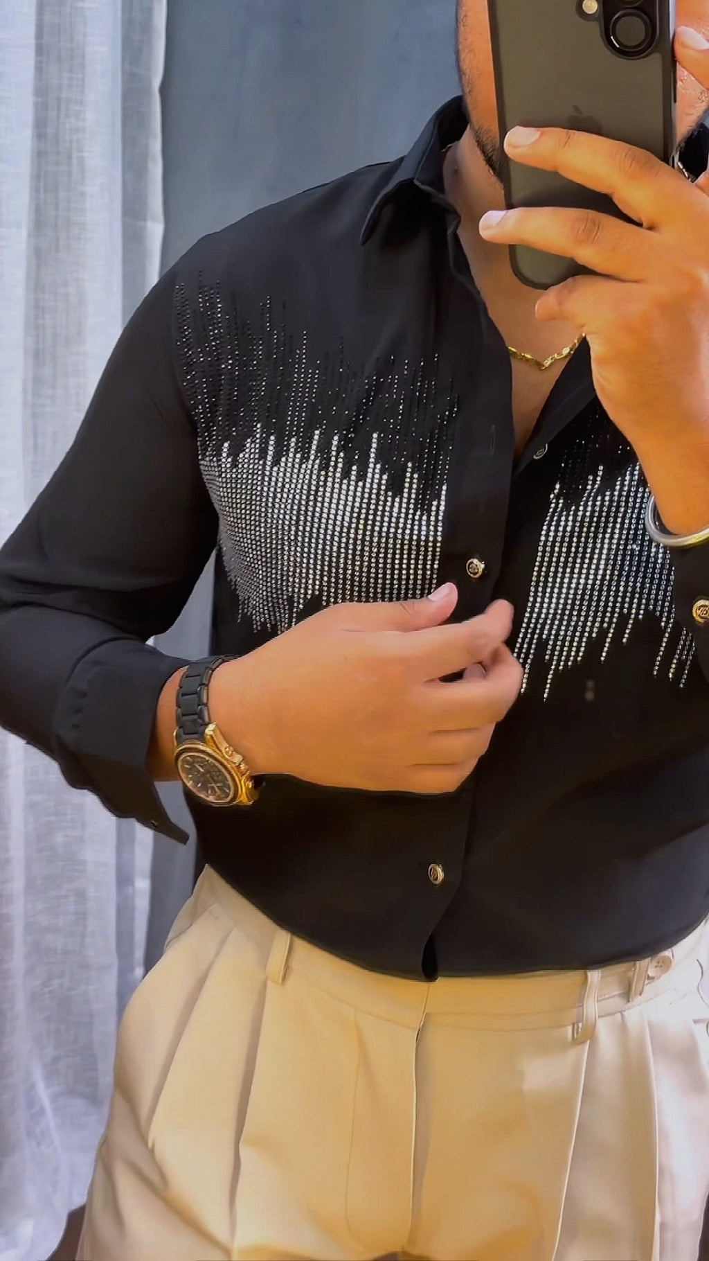 Starlight Cascade Japanese Lycra Shirt - Black - Under Attack