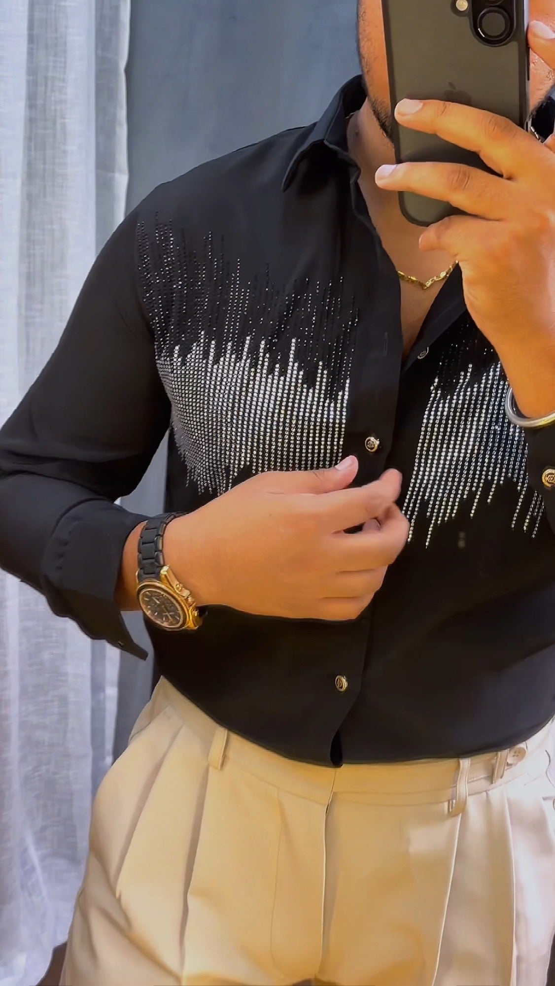 Starlight Cascade Japanese Lycra Shirt - Black - Under Attack