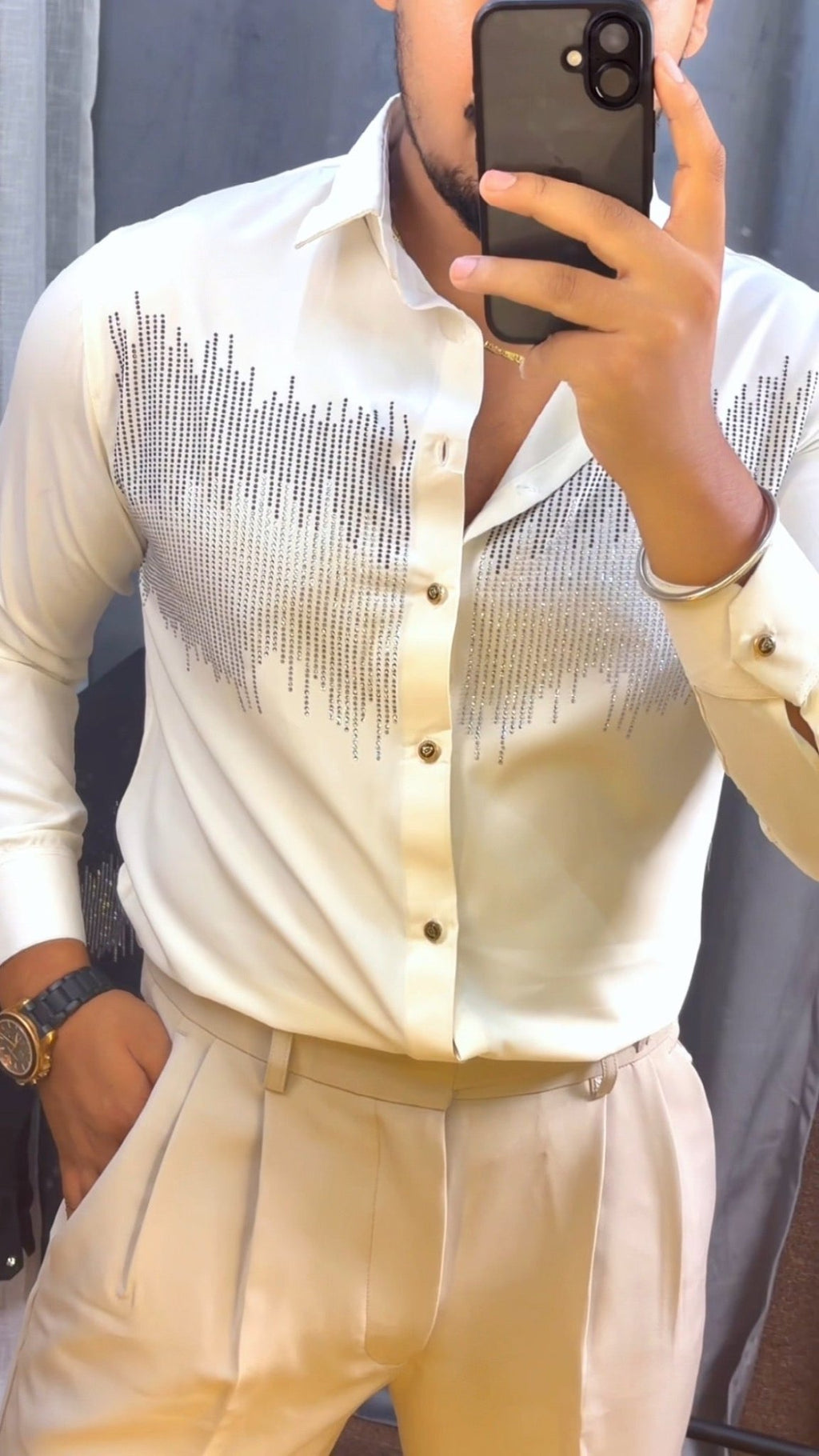 Starlight Cascade Japanese Lycra Shirt - White - Under Attack