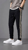 Striped Case Narrow Joggers - Black - Under Attack