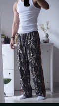 Studio Print Wide Leg Track Pants - Under Attack