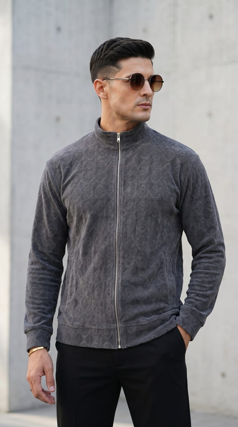 SUPER COZY JACKET - CHARCOAL - Under Attack