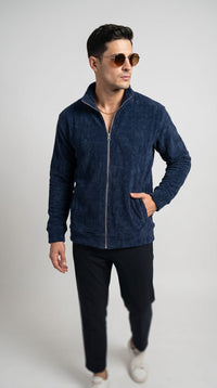 SUPER COZY JACKET - NAVY
