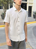 Titanium Dusk Half Sleeves Shirt - White - Under Attack
