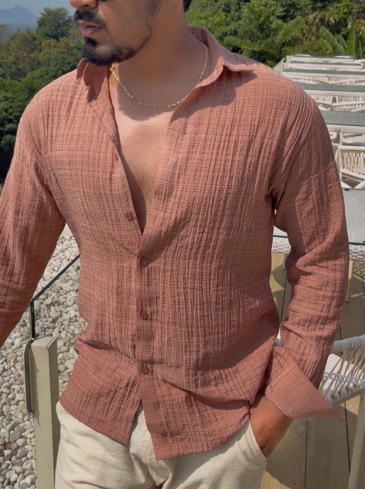 Tokyo Linen Premium Shirt - Pink - Under Attack