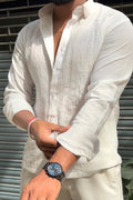 Tokyo Linen Premium Shirt - White - Under Attack