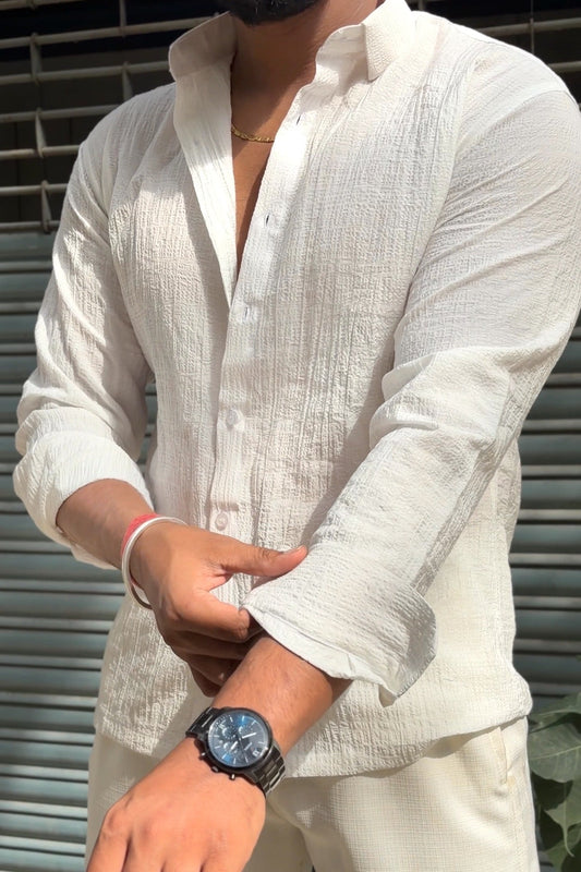 Tokyo Linen Premium Shirt - White - Under Attack