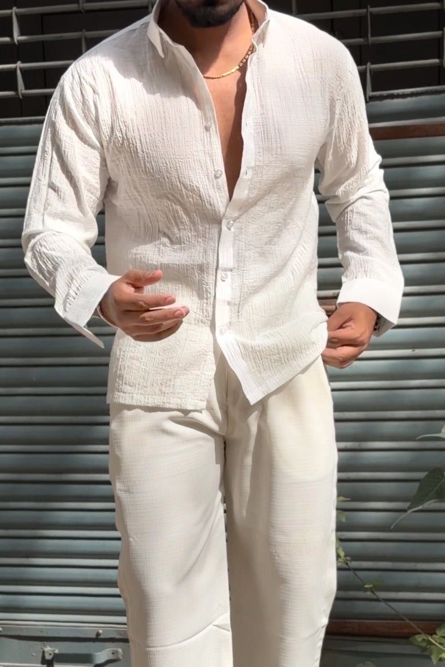 Tokyo Linen Premium Shirt - White - Under Attack