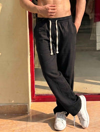 Turkey Linen Lower- Black